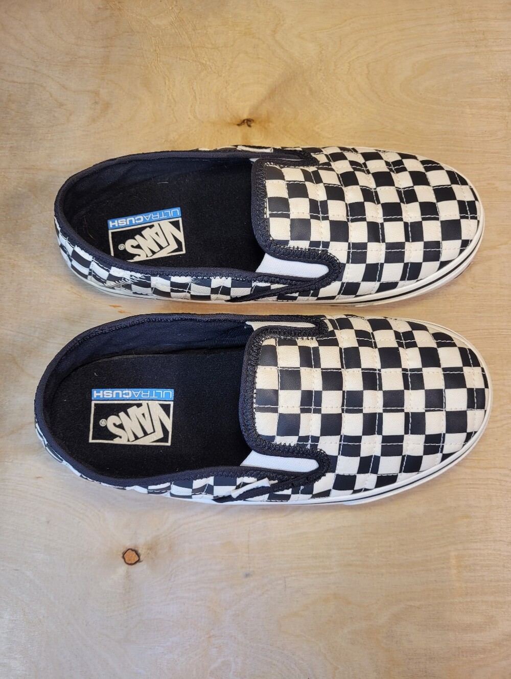 Vans Slip-Er 2 Checkerboard Black/Classic White Slip On Shoes Size 7M/8.5W - Picture 10 of 10